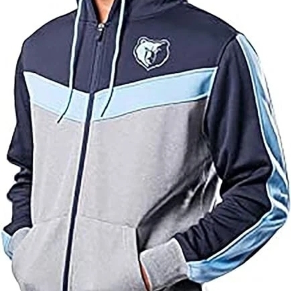 Memphis Grizzlies Men's XL FULL-ZIP Hooded Sweatshirt hoodie NBA